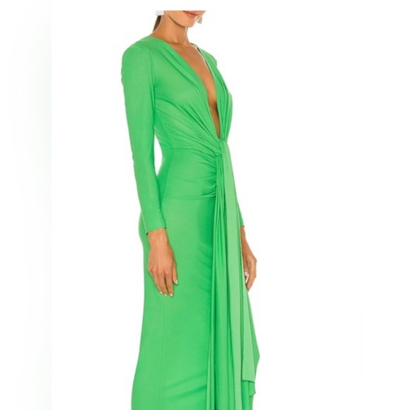 Solace London Women's Green Lorena Midi Dress
